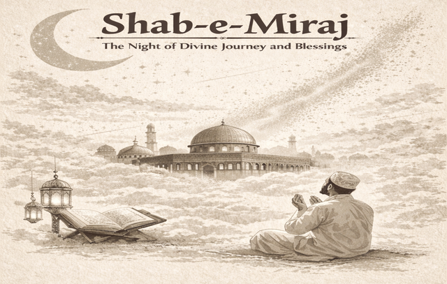Shab-e-Miraj: The Night of Divine Journey, Spiritual Elevation, and Blessings